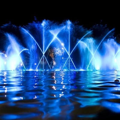 Grouss Outdoor Fountain Mat Luuchten